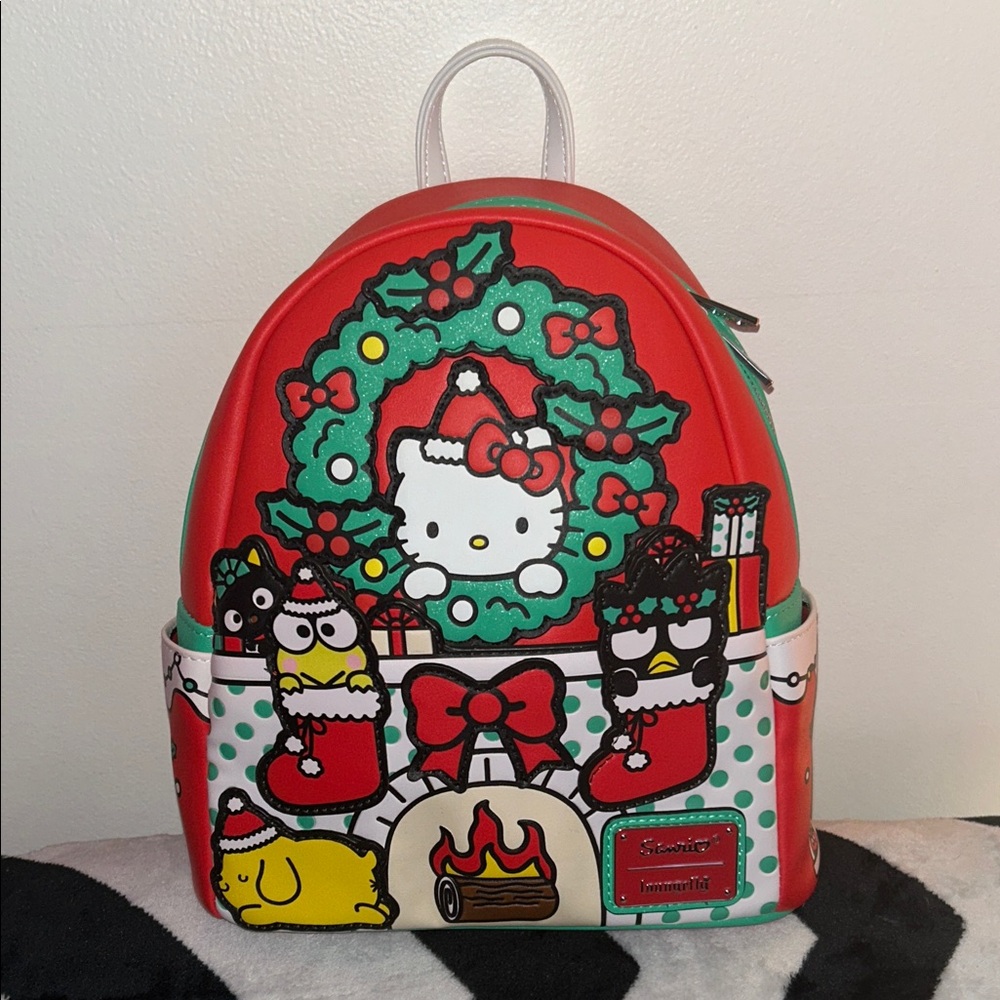Loungefly Sanrio Holiday Mini Backpack, Like new! Released 2024.